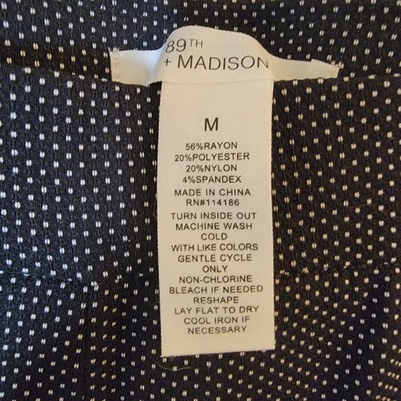 NWT 89th & Madison WOMEN Women's Relaxed Fit All Day Straight Leg Pant SIZE M - Picture 6 of 11